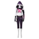 Arcane: League Of Legends 2 (2024) Jinx Dark Purple Outfits Cosplay Costume
